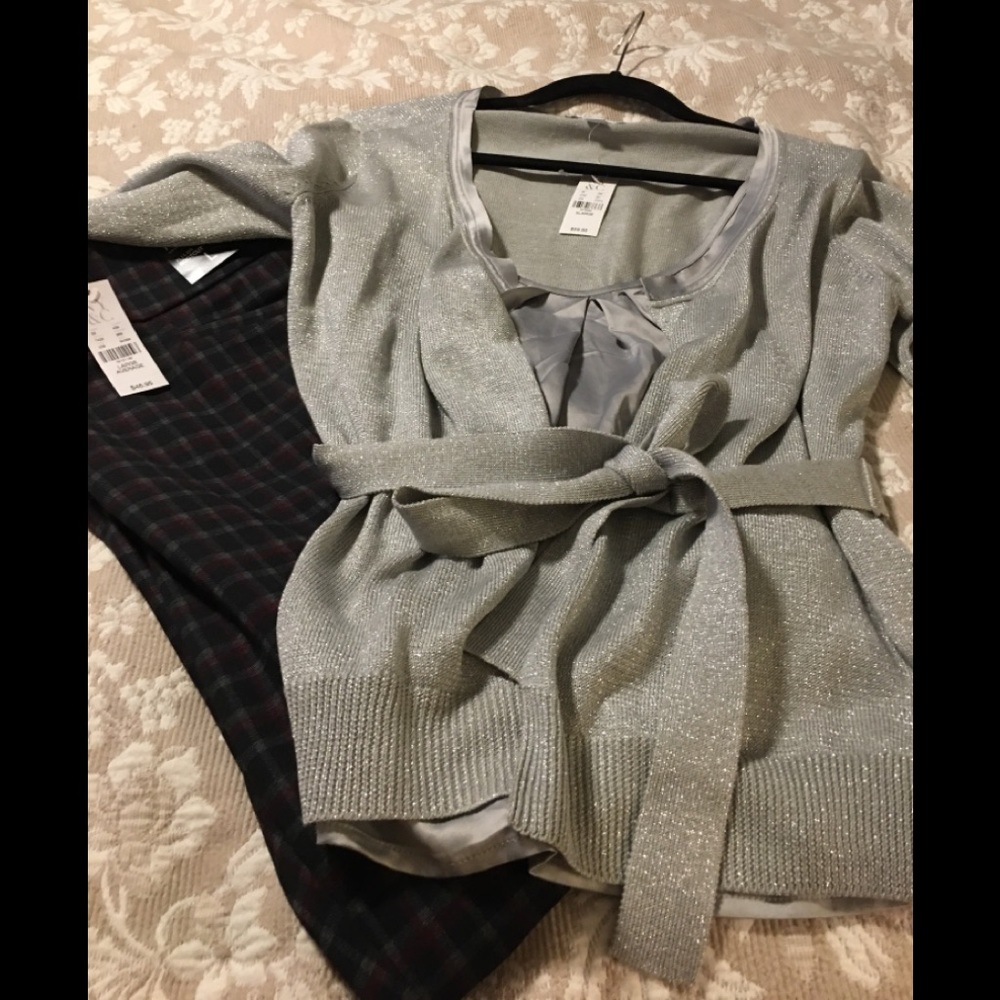 NWT Ny & co  sz l boot cut pant and xl sweater